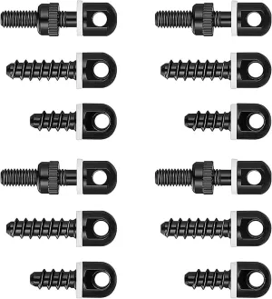 12 PCS Sling Swivel Studs 1/2" 3/4" 7/8" Screw Set Rifle Shotgun Sling Swivel Mounting Kit