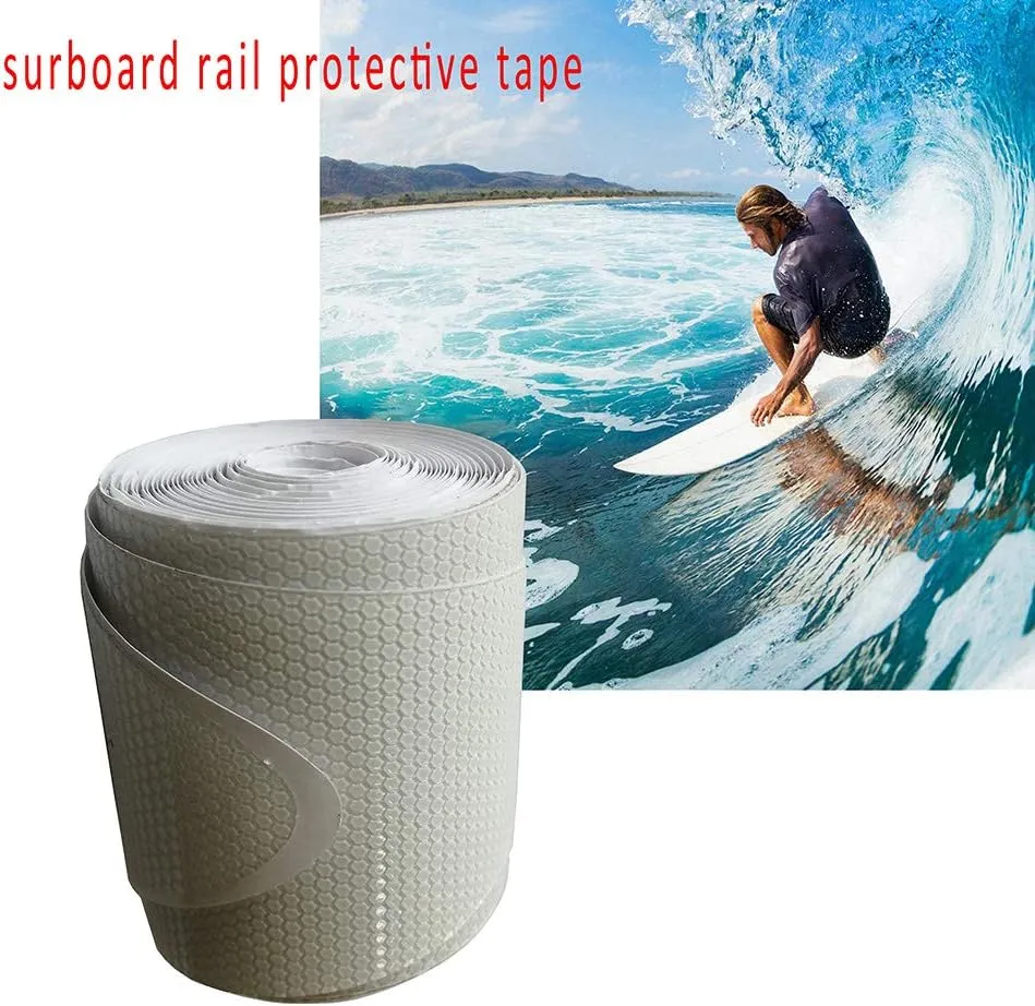83 inch / 75 inch Transparent SUP Board Protection Tape Surfboard Rail Protective Film Surf Leash Paddle Board Protection Edge (75 inch honey comb)