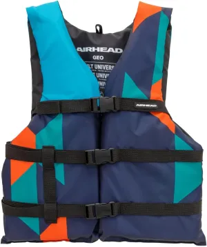 Airhead GEO General Boating Life Vest Multiple Sizes - Swim Vests for Adults, Children & Youth - Durable Polyester & PE Foam - USCG Approved