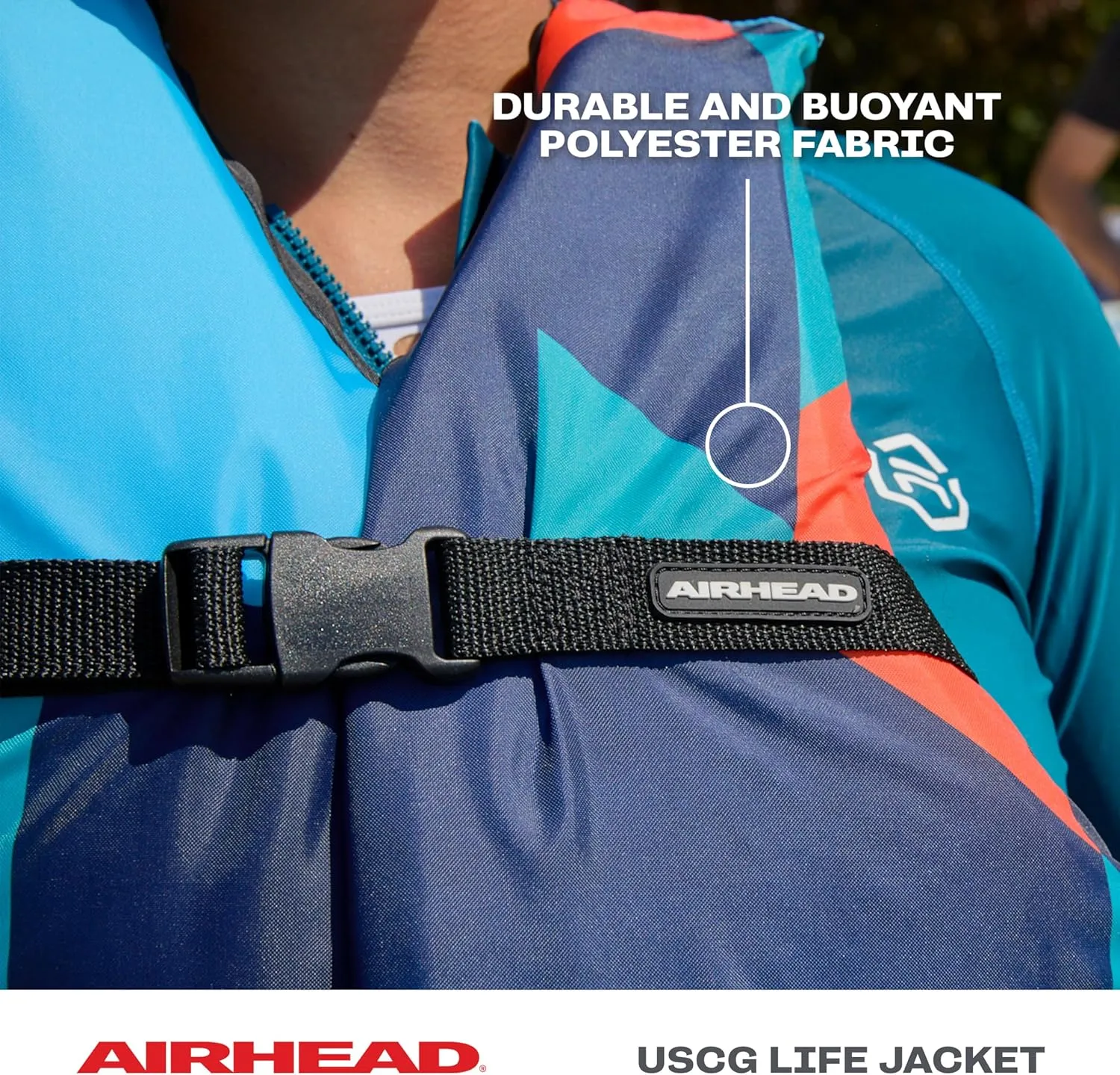 Airhead GEO General Boating Life Vest Multiple Sizes - Swim Vests for Adults, Children & Youth - Durable Polyester & PE Foam - USCG Approved