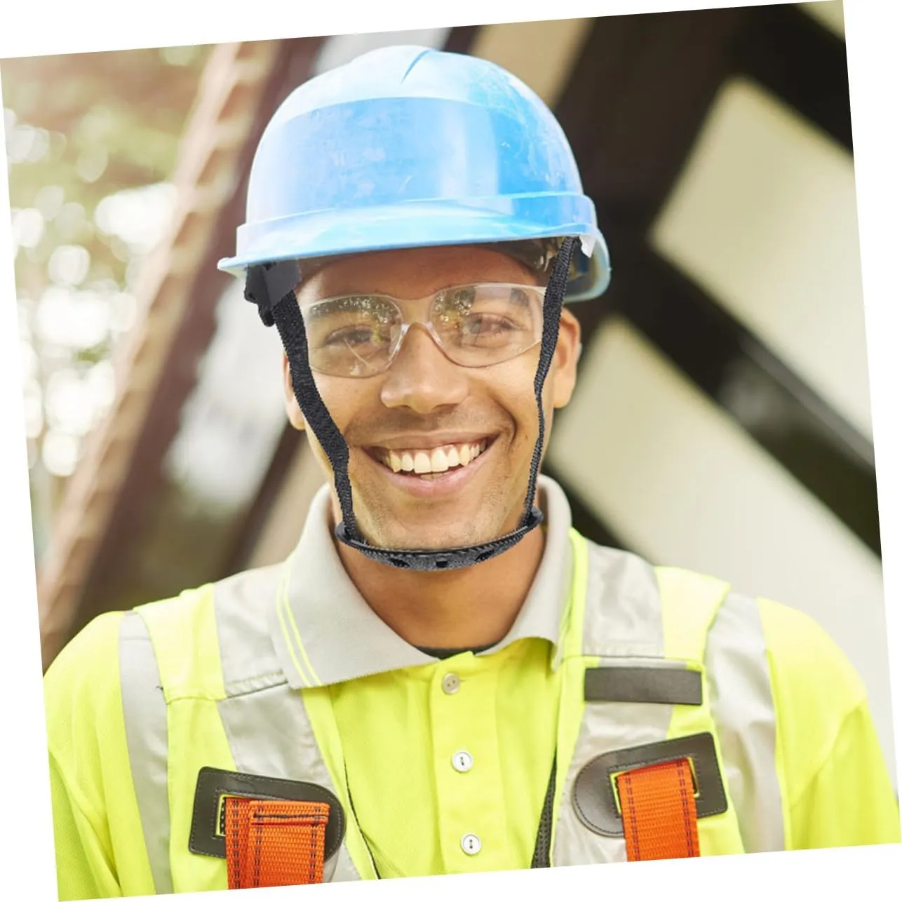 Angoily 4pcs Helmet Chin Strap Chin Protector for Hard Hat Adjustable Strap Cover Safety Helmet Accessory