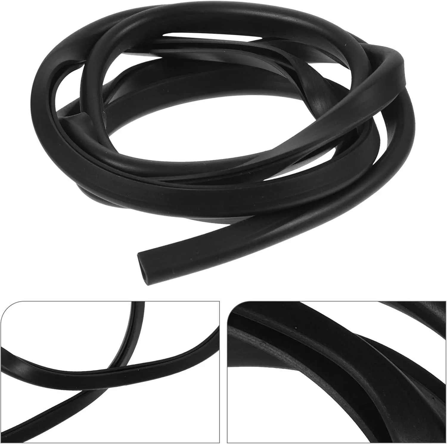 BESPORTBLE Paddle Supplies Paddle Edge Guard PVC Paddle Edge Protectors Black Paddle Protective Strip