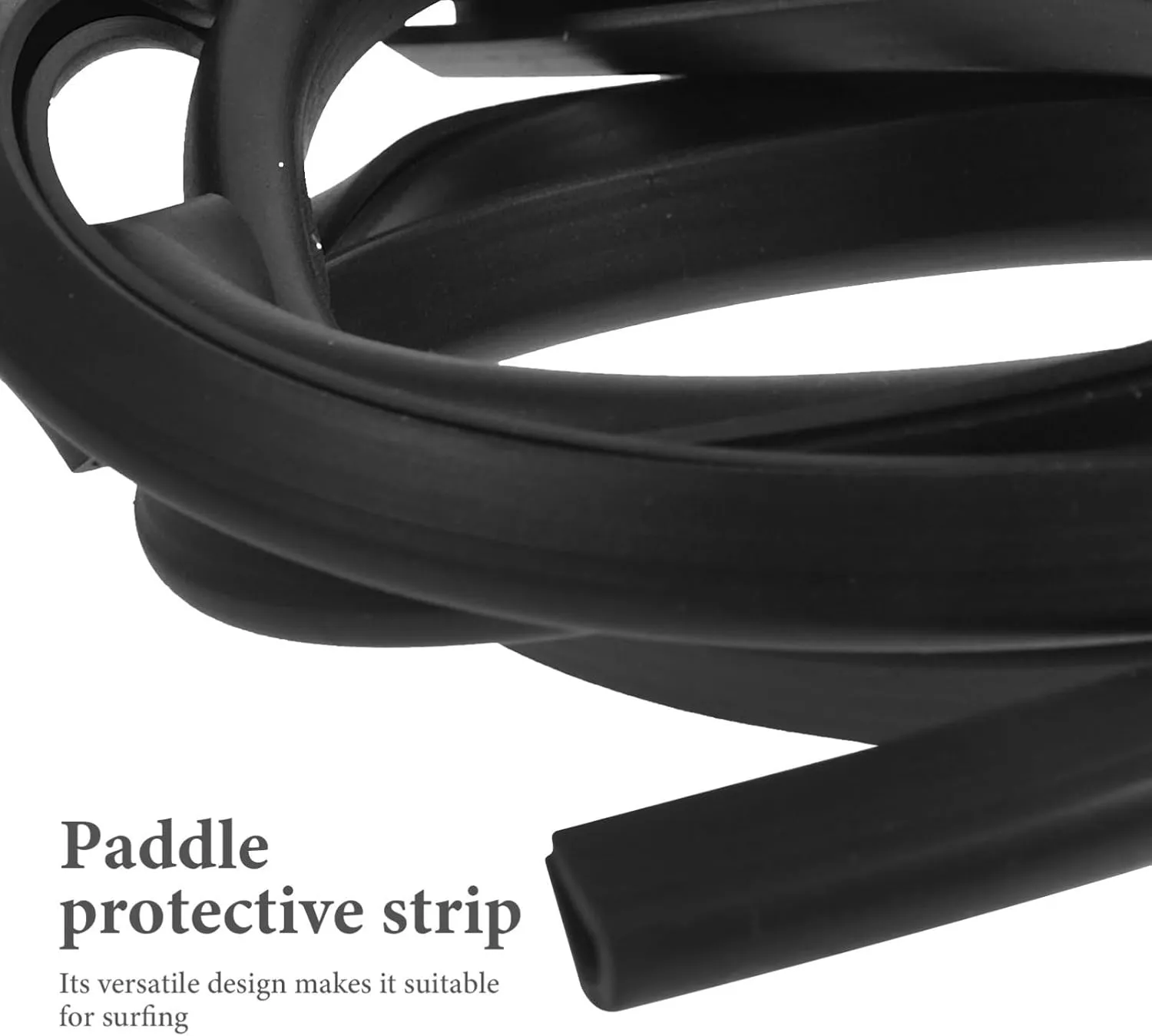 BESPORTBLE Paddle Supplies Paddle Edge Guard PVC Paddle Edge Protectors Black Paddle Protective Strip
