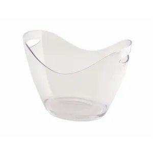 Clear Plastic Champagne Bucket Large