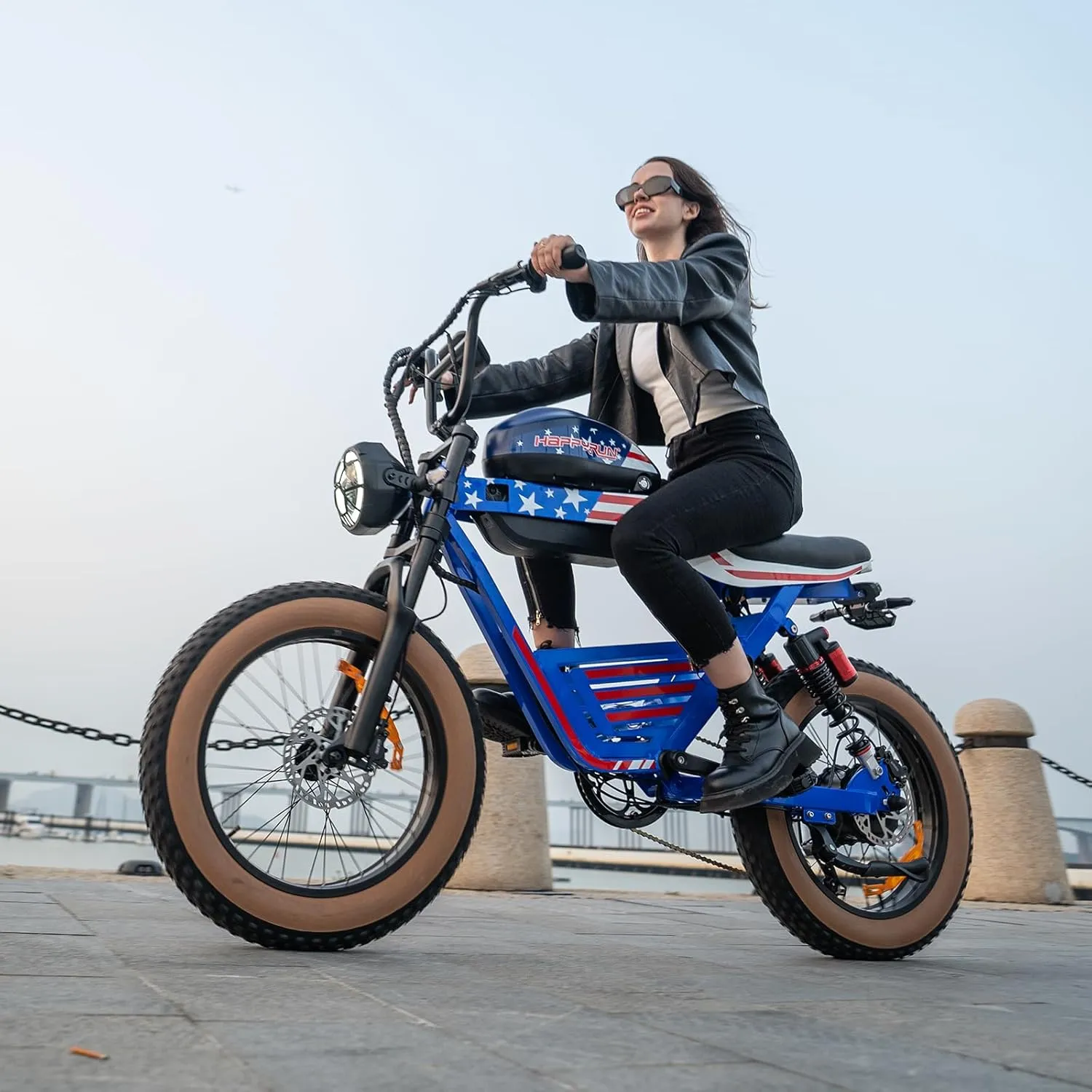 Electric Motorcycle for Adults, Electric Dirt Bike 2000W(Peak) Motor 48V/38Ah Range Dual Battery,38MPH/85Mile Off Road Electric Mountain Bicycle, 20x4 Fat Tire, 5 Speed Level/Hydraulic Brakes