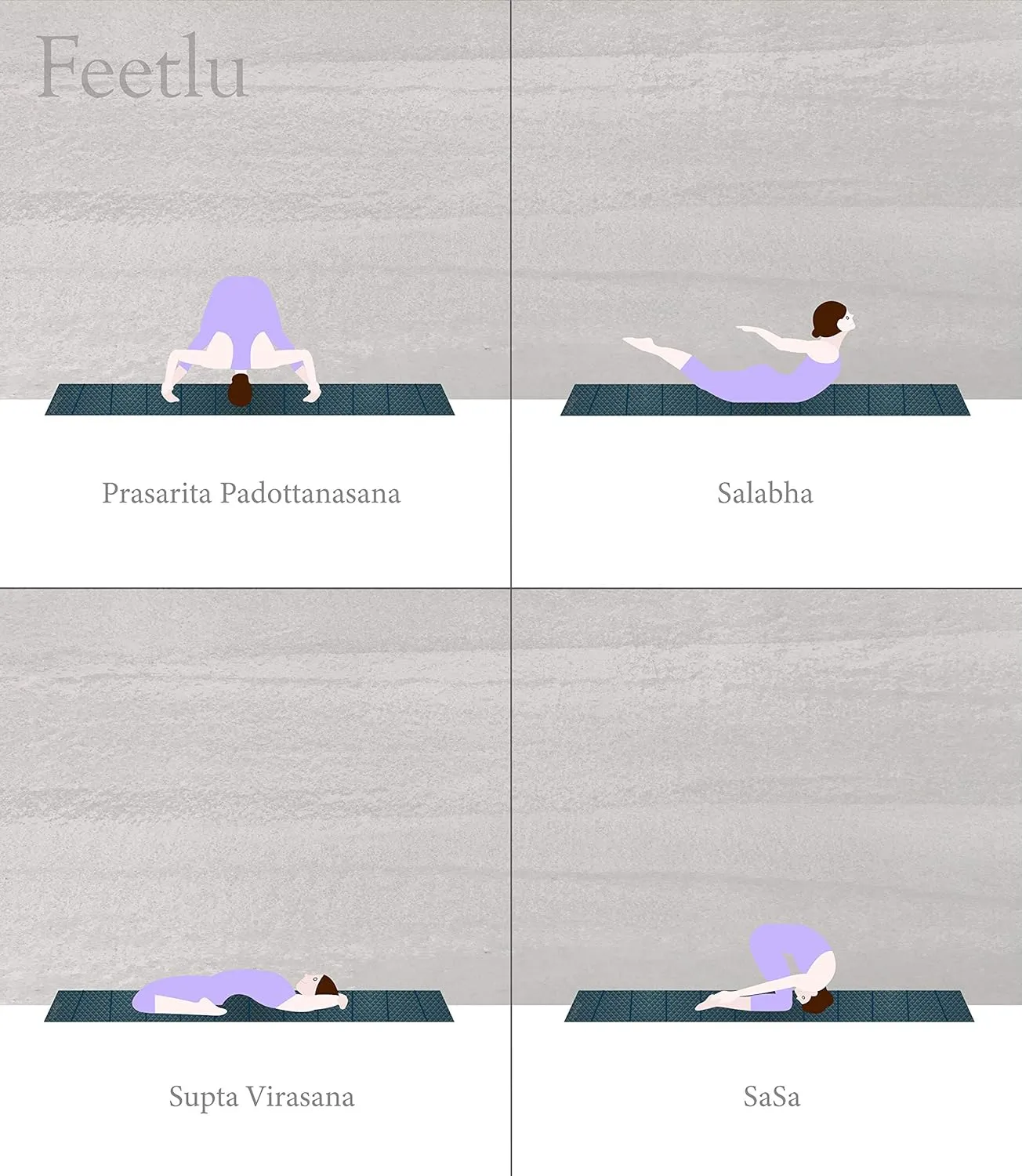 Foldable Yoga Exercise Mat  Lightweight, Anti-Slip, and Easy to Store for Yoga, Pilates, Home Workouts, and Floor Exercises