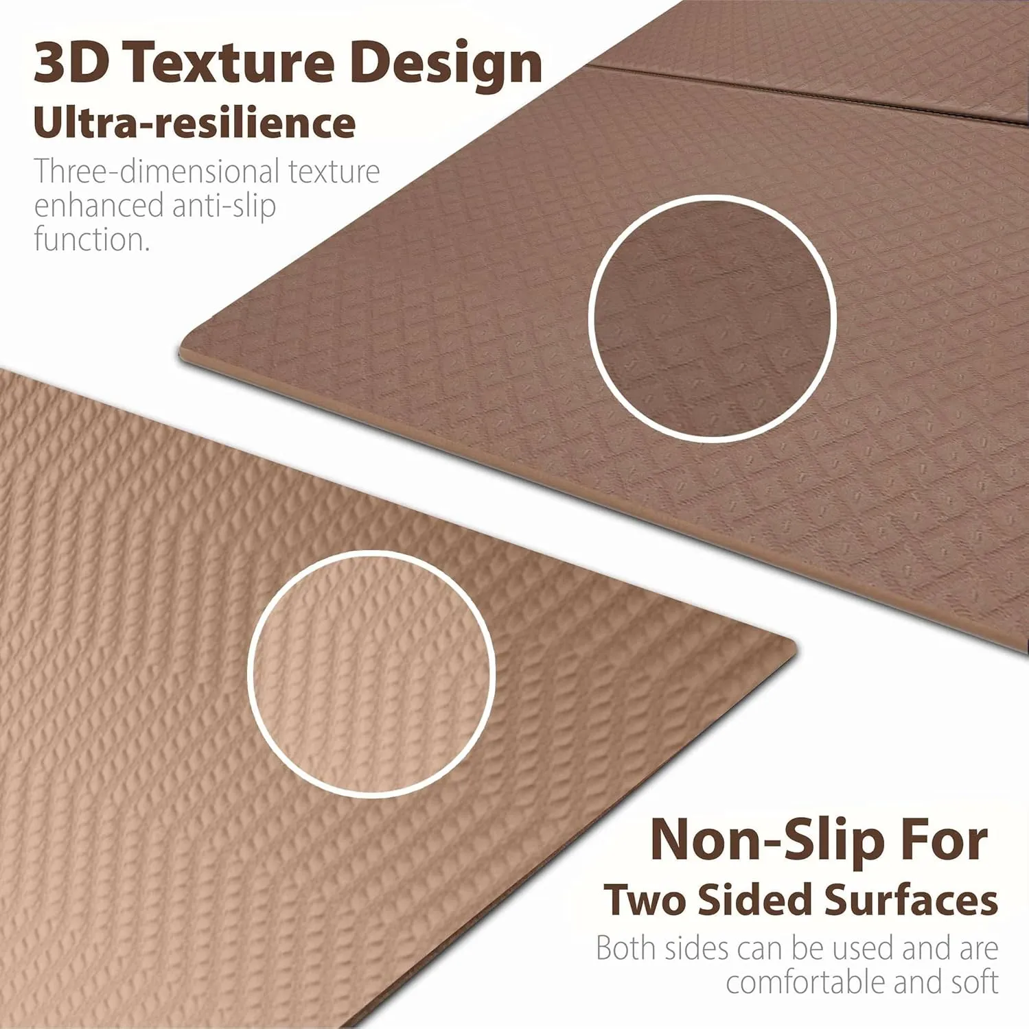 Foldable Yoga Exercise Mat  Lightweight, Anti-Slip, and Easy to Store for Yoga, Pilates, Home Workouts, and Floor Exercises