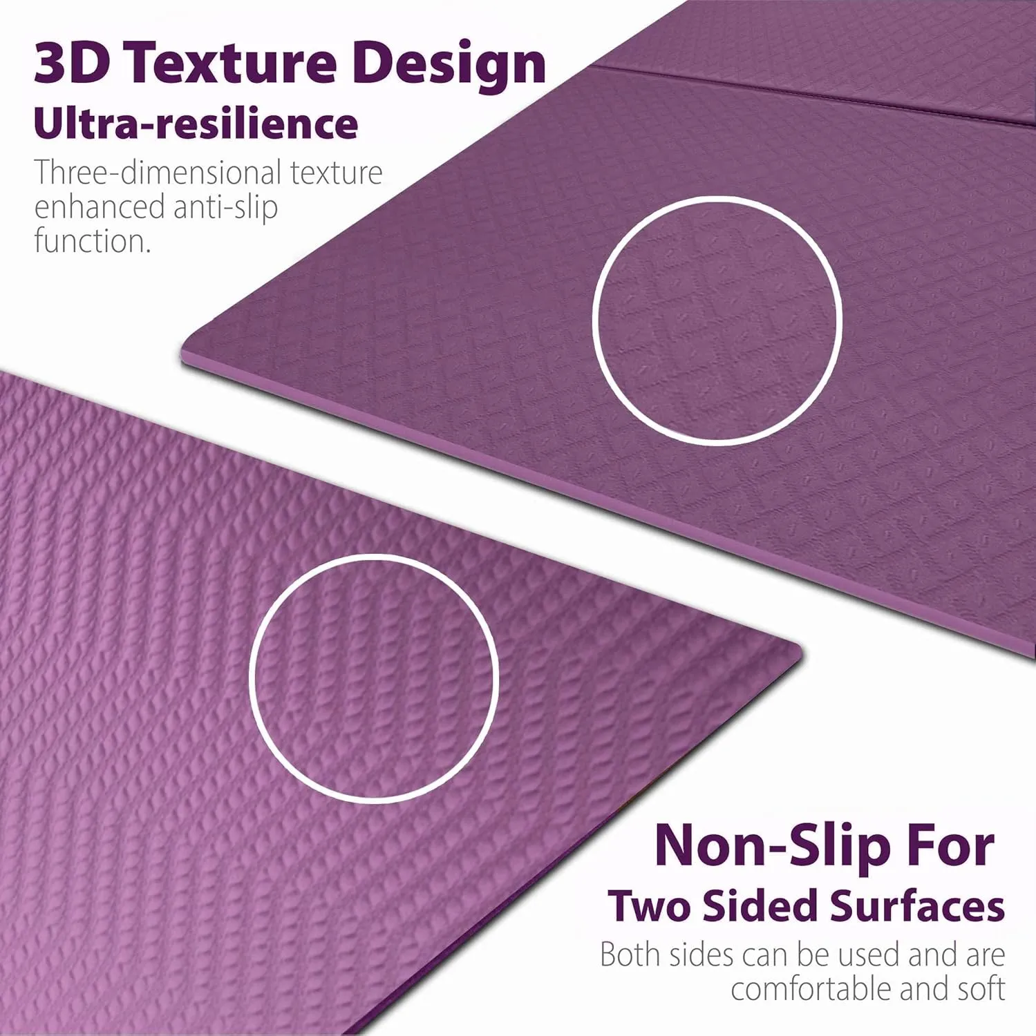 Foldable Yoga Exercise Mat  Lightweight, Anti-Slip, and Easy to Store for Yoga, Pilates, Home Workouts, and Floor Exercises