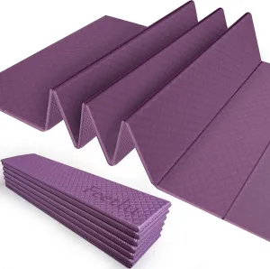 Foldable Yoga Exercise Mat  Lightweight, Anti-Slip, and Easy to Store for Yoga, Pilates, Home Workouts, and Floor Exercises