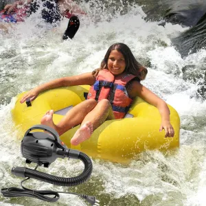 Heavy Duty River Tubes for Floating, Inflatable River Tube, Water Tubes for Floating Tubing Adventures, with Electric Air Pump for Inflatables, 600W