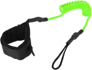 Inflatable Paddle Boards Surf Sup 4 Feet Ankle Leash Surfing Elastic Coiled Stand UP Paddle Board Leg Rope Surfboard Ankle Leash Vacation Must Haves (Color : Green)