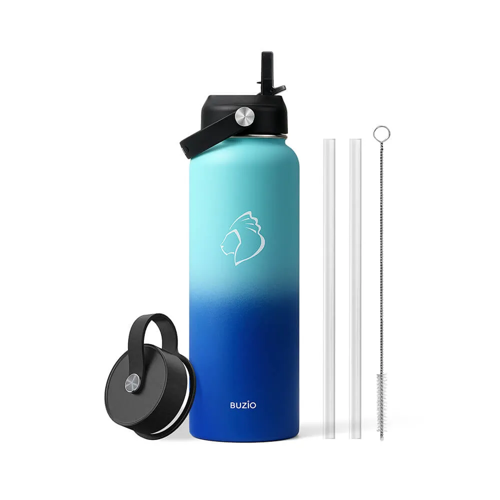 Insulated Water Bottle with 2 Lids | 40oz | Pacific Dream