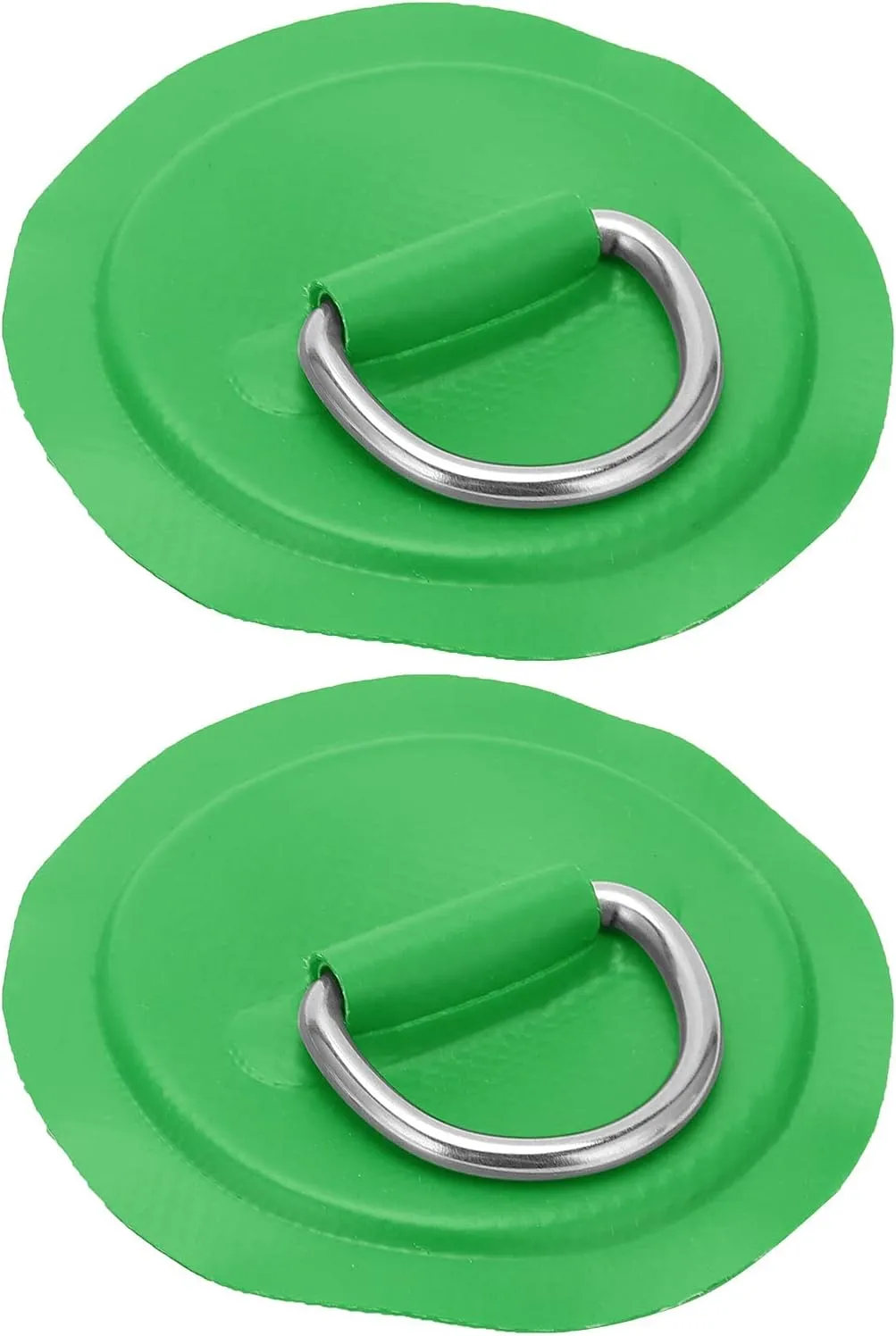 Kayak D Ring Patch, PVC D Ring Pad Patch Inflatable Boat Raft Dinghy Canoe Surfboard Kayak Tie Down Fitting(Green) Rowing
