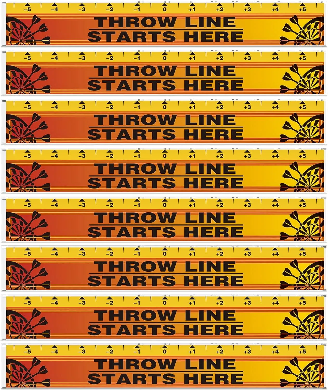 Lewtemi Dart Board Throw Line Floor Sticker PVC Toe Line Marker for Dart Players Game Accessories, 23 x 3.15 Inch