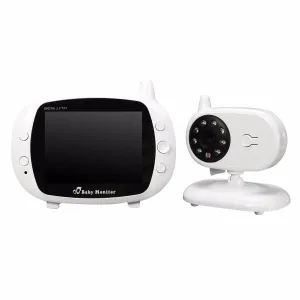 Safurance 2.4G Wireless Digital 3.5" LCD Baby Monitor Camera Audio Talk Video Night Vision High Resolution Home Security