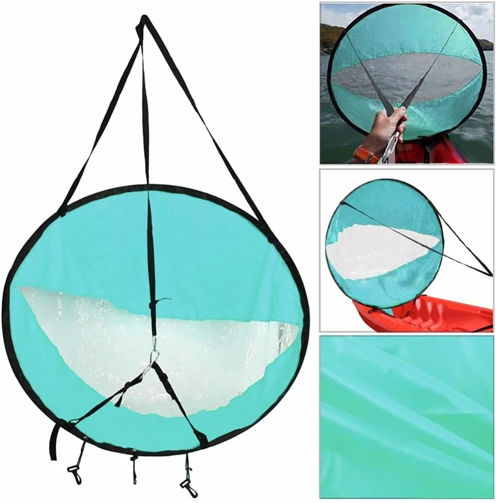 VALINK Kayak Sails, Durable Kayak Boat Wind Sail Canoe Paddle Board Sail With Clear Window, Easy Setup & Deploys Quickly, Compact & Portable