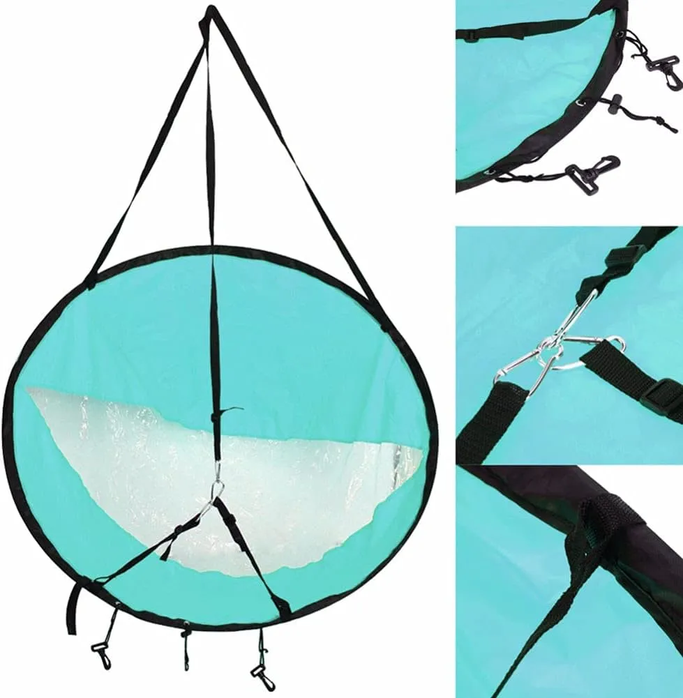 VALINK Kayak Sails, Durable Kayak Boat Wind Sail Canoe Paddle Board Sail With Clear Window, Easy Setup & Deploys Quickly, Compact & Portable
